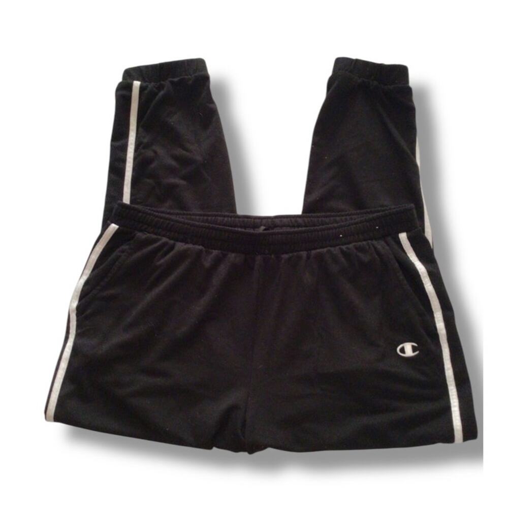 Champion Mens Athletic Track Joggers with Sporty Stripe Active Black/White XXL - Picture 11 of 16